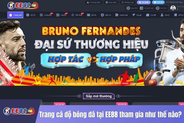 Trang cá độ bóng đá tại EE88 tham gia như thế nào?